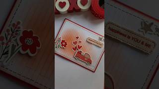 DIY - Valentine&#39;s Day Greeting card making idea #papercraft #handmadecards #valentinesday #diy