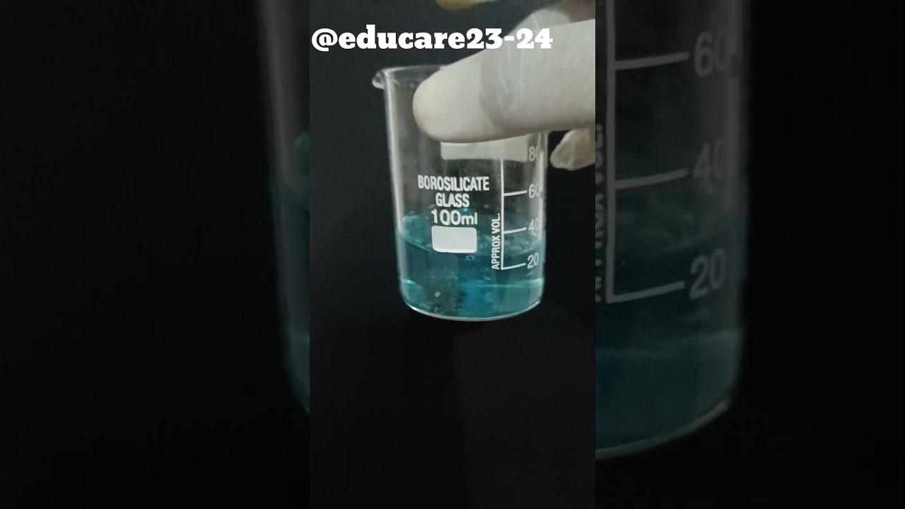 Science Experiment Cuso4 Zn Shorts Scienceexperiment Viral Ytshorts Viralvideo By Chirag Sir