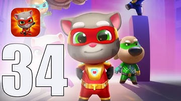 Talking Tom Hero Dash - Gameplay Walkthrough Part 34 - (iOS, Android) #talkingtomherodash