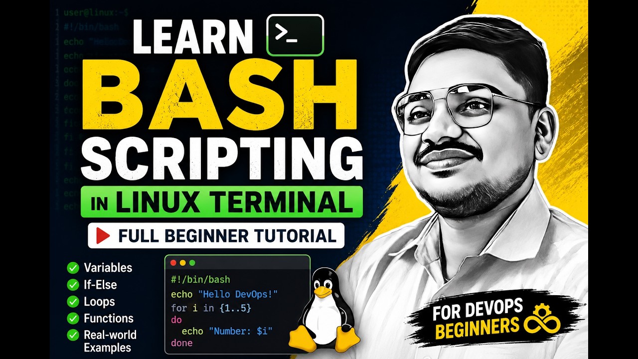 Learn Bash Scripting in Linux Terminal | Full Beginner Tutorial for ...