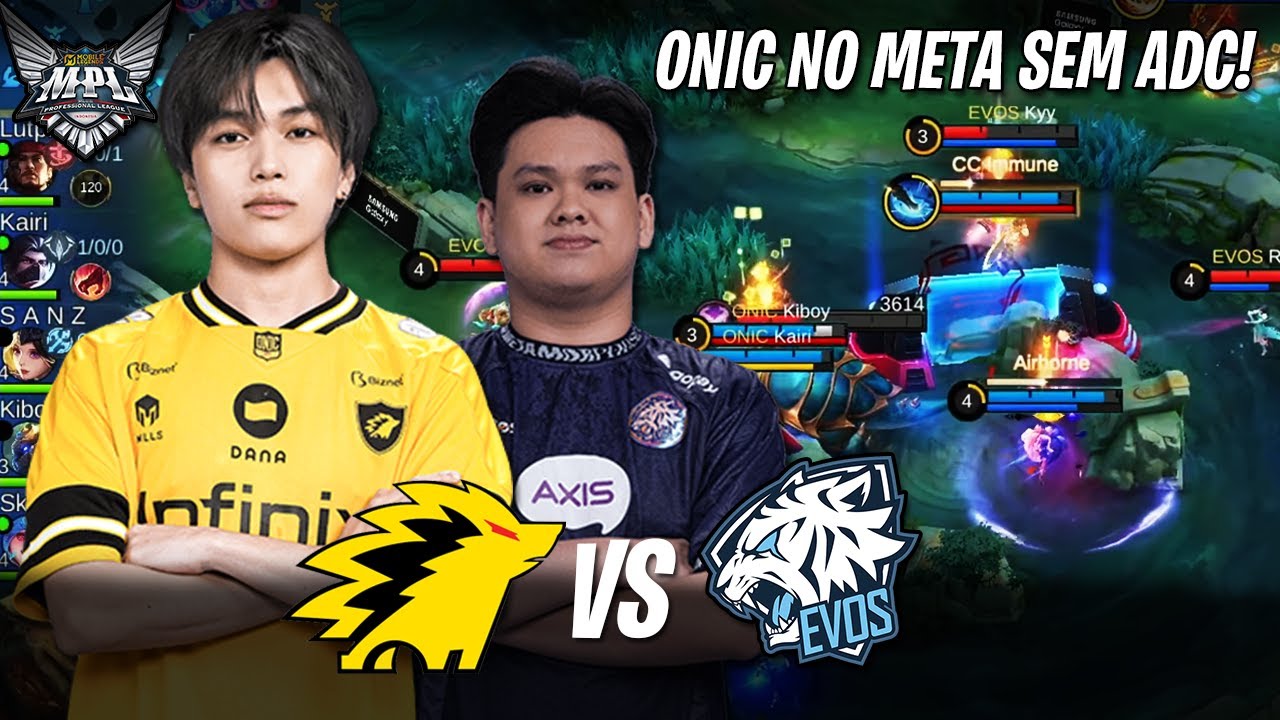 ONIC SE ADAPTANDO AO NOVO META SEM ADC NO GRANDE CLASSICO | ONIC ID vs  EVOS - MPL ID S16