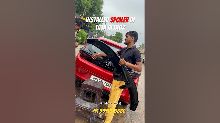 Installed Spoiler in tata altroz😍✅#carmodification #modifiedcars #detailing #spoiler #viralvideo