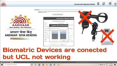 Biometric devices not sync with UCL | Aadhar Update Problem Solved | CSC | ADDHARCARD SOLUCTION 🙏👍