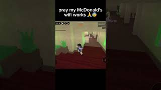 McDonald’s Wi-Fi?! 🍔🍟 #robloxshorts #robloxmm2 McDonald’s Wi-Fi?! 🍔🍟 #robloxshorts #robloxmm2