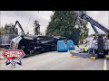 Grapple Trash Truck Rollover