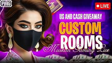 UC And Cash Custom Rooms of PUBG MOBILE Pakistan | Muskan Gaming Live #pubg #bgmi