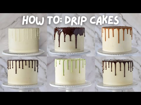 Cake Decorating for Beginners How to Make Drip Cakes SIX Ways!  Plus a bonus brand new way