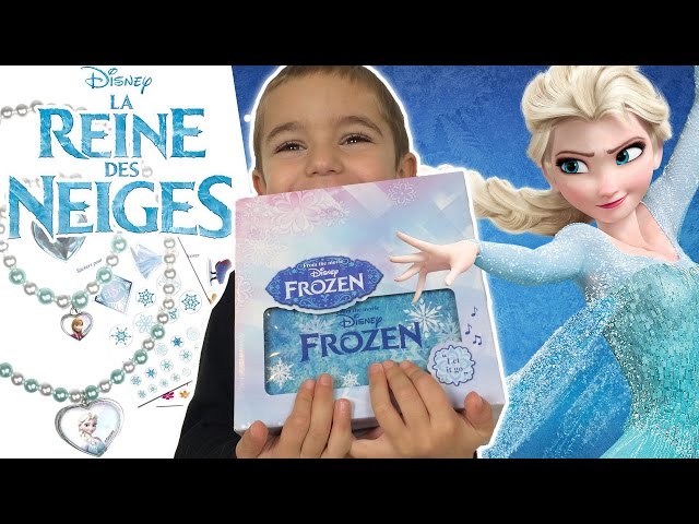 Disney Reine des Neiges Boîte à bijoux Musicale et Lumineuse Elsa & Nokk  avec bague en forme de flocon de neige : : Mode