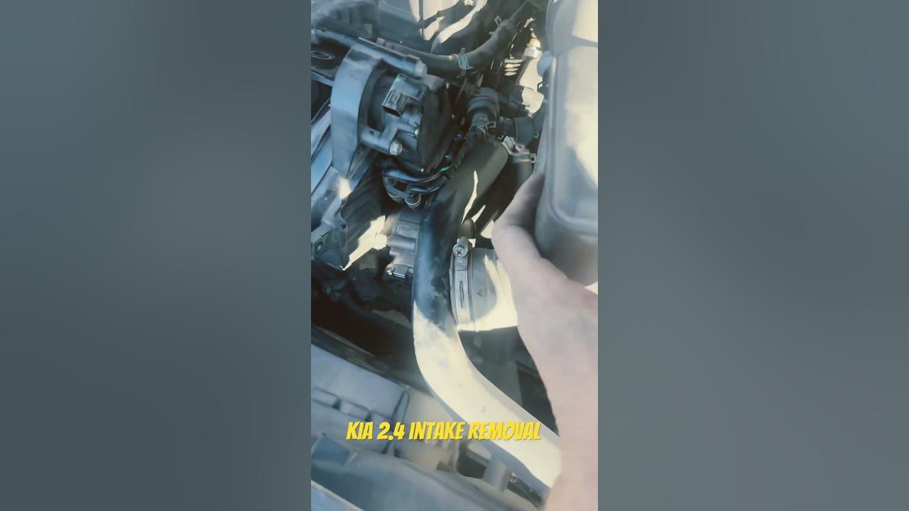 Kia optima 2 4 intake removal youtube