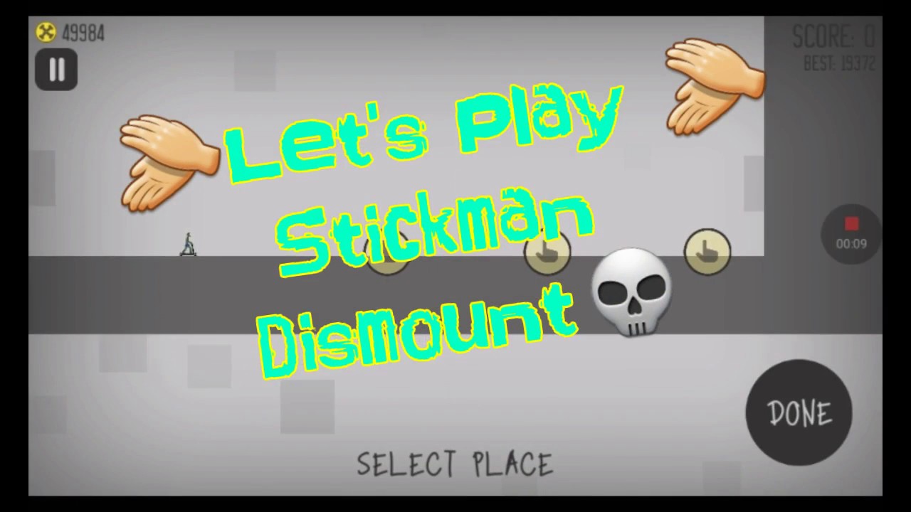 Let's Play Stickman Dismount HILARIOUS DEATH GAME YouTube