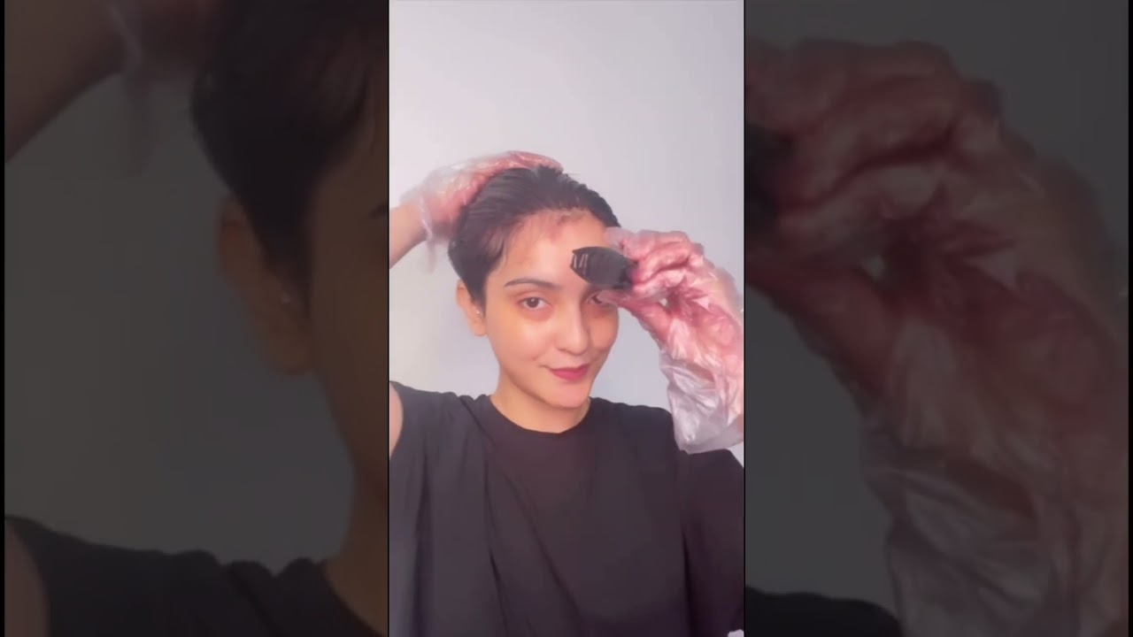 I coloured my hair with Garnier 3.16 burgundy shade! 