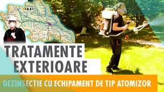 DDD Company Iasi - Servicii DDD - Dezinsectie exterioara cu echipament de tip atomizor.