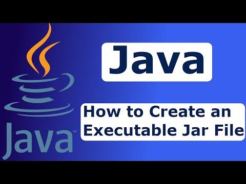 Java - How to Create an Executable Jar File - YouTube