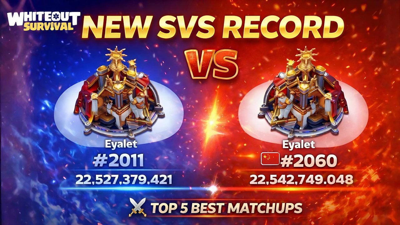 SVS Hazırlıkta Rekor Puan Kırıldı! | En İyi Eşleşmeler - Whiteout Survival
