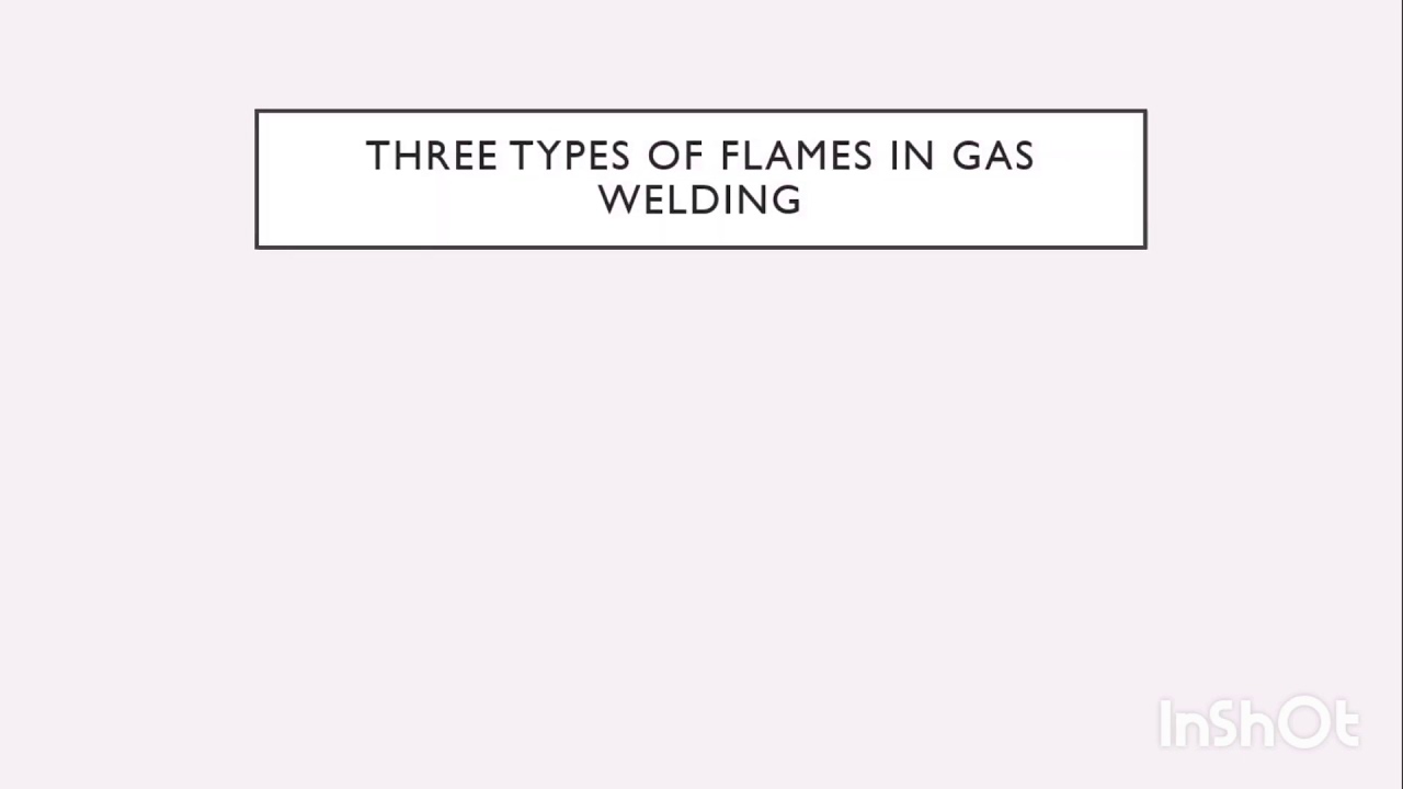 Three types of flame in Gas Welding