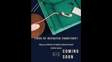 My first animation video for my furniture store!