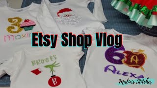 Etsy Shop Vlog, A Day In the Life Of An Embroidery Business
