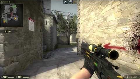 CS:GO clip: 1v4 t side cobble tec9 awp