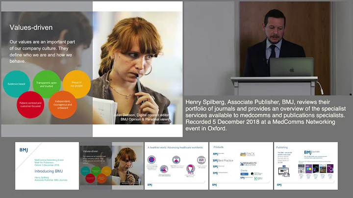 BMJ: Portfolio and services for medcomms