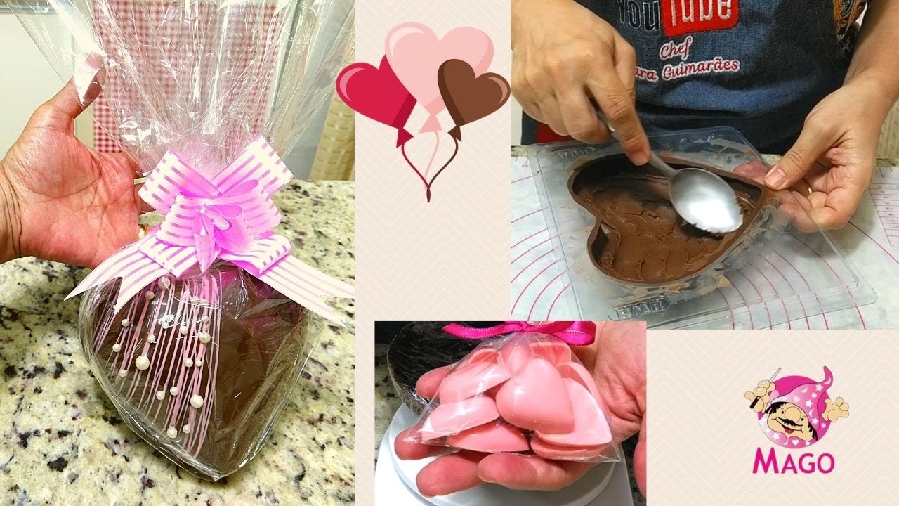 DIA DAS MÃES 2021 Coração Trufado e bombons de coração (Aula Mago)