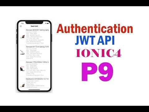Authentication login api jwt in ionic 4 part 9 | Laravel API