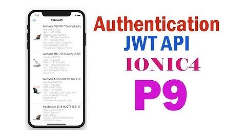 Authentication login api jwt in ionic 4 part 9 | Laravel API