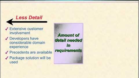 Video 29 - How Detailed Should Requirements Be