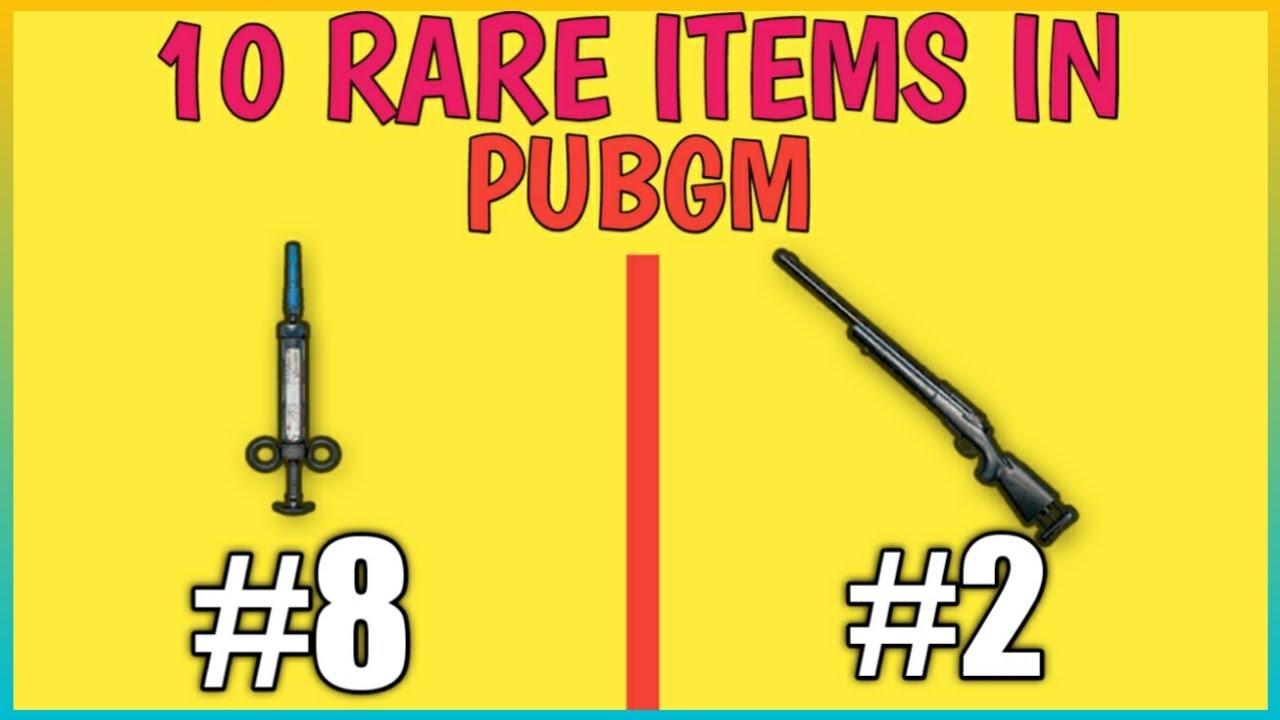 TOP 10 MOST RARE ITEMS IN PUBG MOBILE YouTube