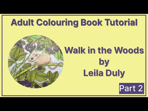 Walk in the Woods by Leila Duly Mouse Colouring (Part 2)