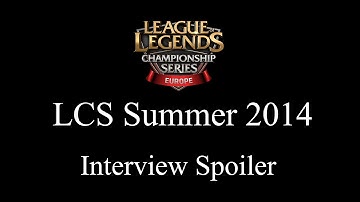 LCS EU Summer 2014 W5D1: Gambit Gaming vs Fnatic Interview (21.06.2014)
