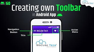 How to Design Custom Toolbar of App in Android Studio? - Android Toolbar Tutorial screenshot 1