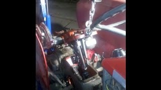 MF 165 Multi Power   hydraulic liftcover and initial operation  part 11