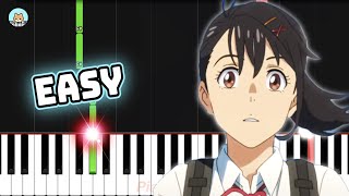 [full] Suzume no Tojimari OST - "Tears of Suzume" - EASY Piano Tutorial & Sheet Music