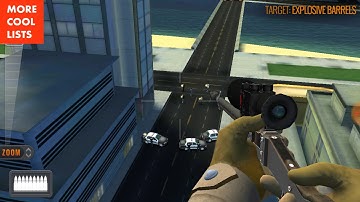 Sniper 3D Mallow Bay - Explosive Barrels pt.2, Shoot The Explosive Barrels! Mission 3