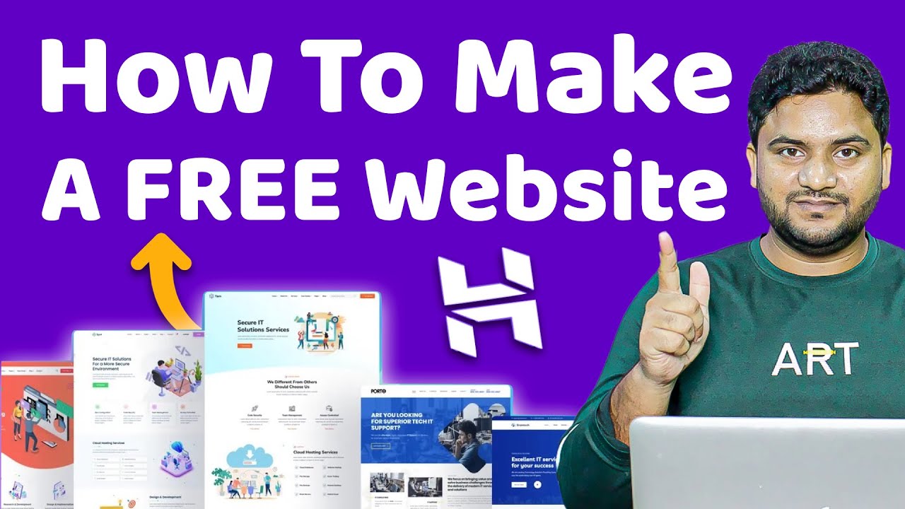 How to Make A Website For Free - YouTube