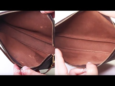 How to Clean Louis Vuitton Pochette Accessories - YouTube