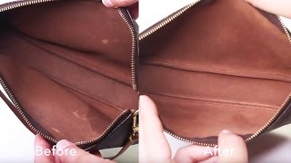 See how i cleaned my preloved/preowned louis vuitton monogram pochette
accessories: the canvas, lining, leather strap, and hardware. find
your us...