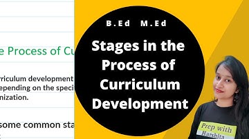 Stages in the Process of Curriculum Development | Advance Curriculum theory