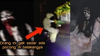 POCONG NAIK MOTOR DAN KUNTILANAK HITAM BIKIN KAGET | 6 PENAMPAKAN HANTU TERSERAM DAN TERJELAS