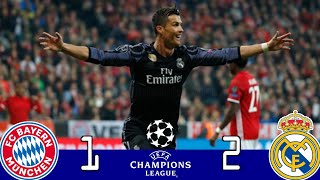 Bayern Múnich 1×2 Real Madrid | U.C.L Quarter Final 2017 | Extented Highlights & Goals