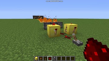 Minecraft tutorial: how to make a flamethrower. Interesting mechanisms