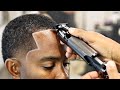 HAIRCUT TUTORIAL: CRIPSY LINE UP | TAPER | FIRST TIME CUTTING HIS HAIR