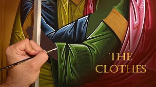 How To Paint Clothes In Iconography - Αγιογραφία