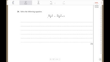 WJEC GCSE Maths Intermediate Unit 1 : Fractional equation - x terms in numerators only