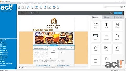 Act! Training Videos - AMA: Add Titles to Your Template