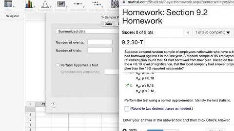 Minitab Express: Testing Hypotheses about Proportions