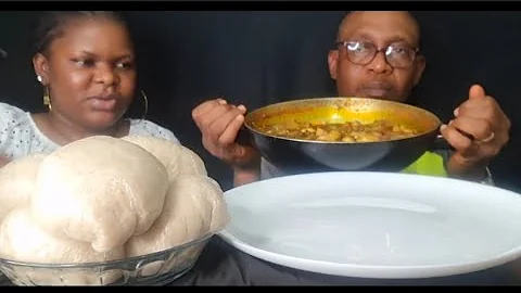 ASMR SPICY TILAPIA FISH OKRO SOUP,WITH MUSHROOM AND WHEAT FUFU,AFRICA FOOD MUKBANG.