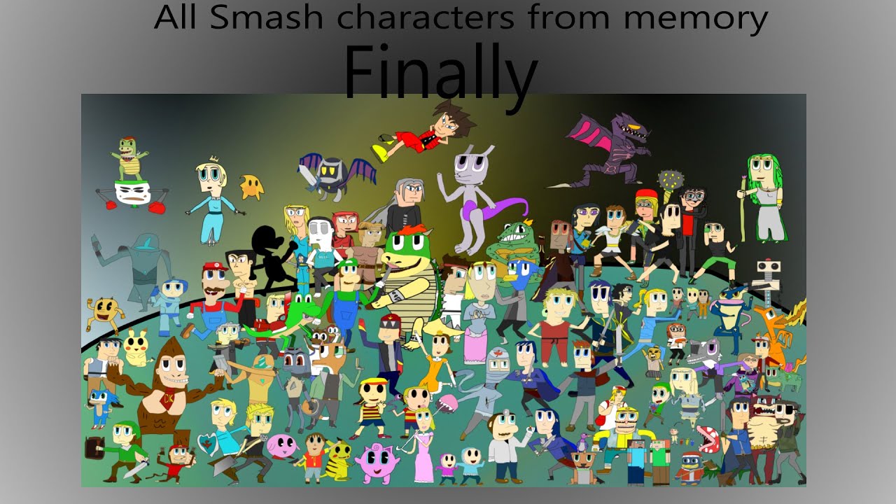 Drawing all Smash characters from memory , but I have bad memory | Part ...