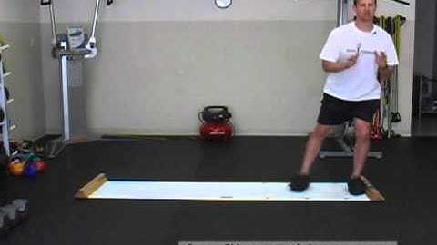 FreeFitnessVideos.com:  Slideboard Lateral Lunge
