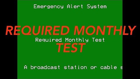 EAS Mock: Required Monthly Test but it